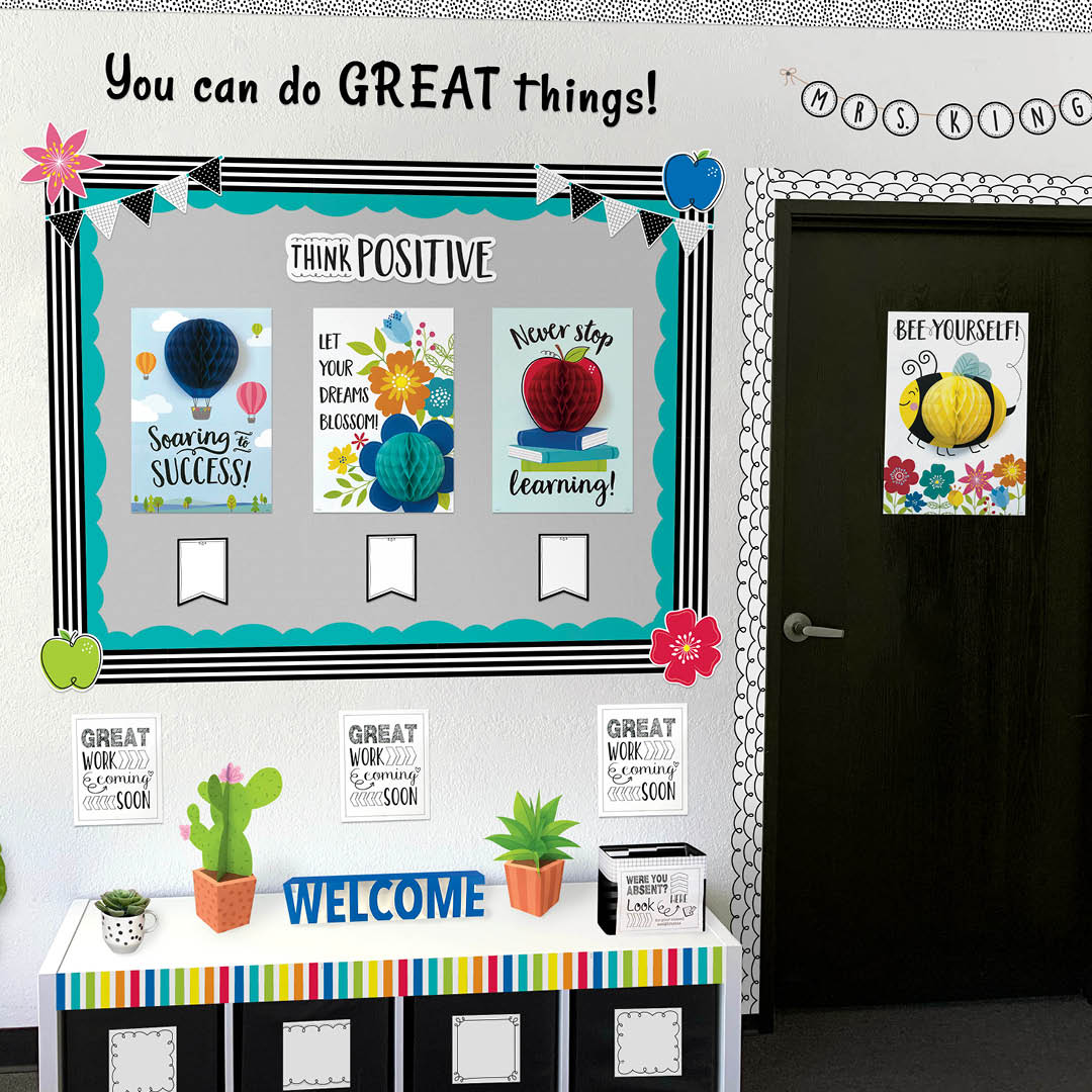 3D POP! Positive Mindset Inspire U 4-Poster Pack