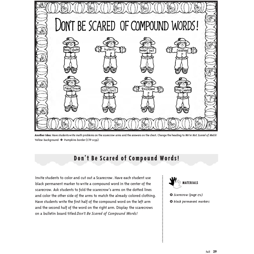 Don't Be Scared of Compound Words! Activity