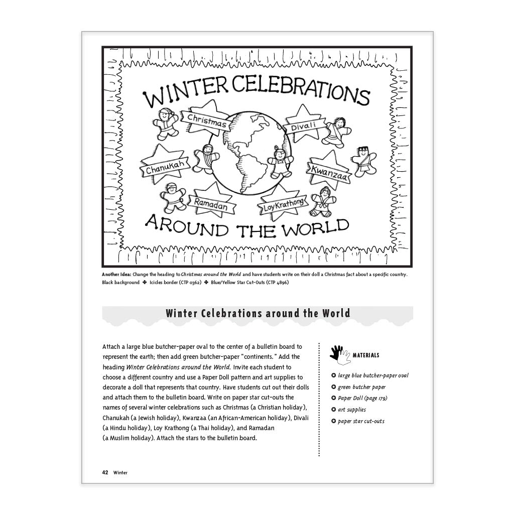 Winter Celebrations Around the World Activity