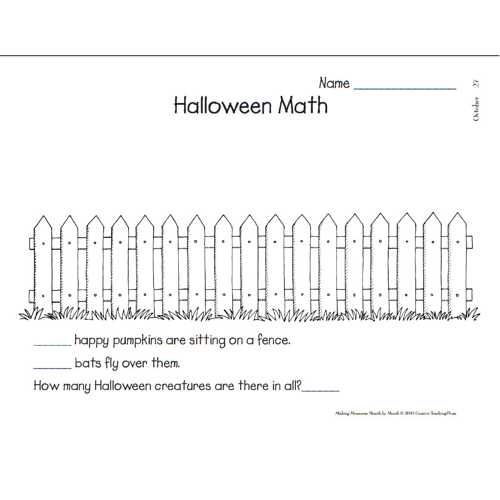 Halloween Math Activity