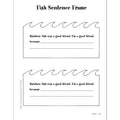 Fish Sentence Frame Activity