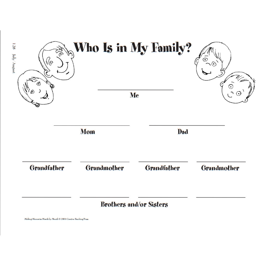 Who is My Family Activity