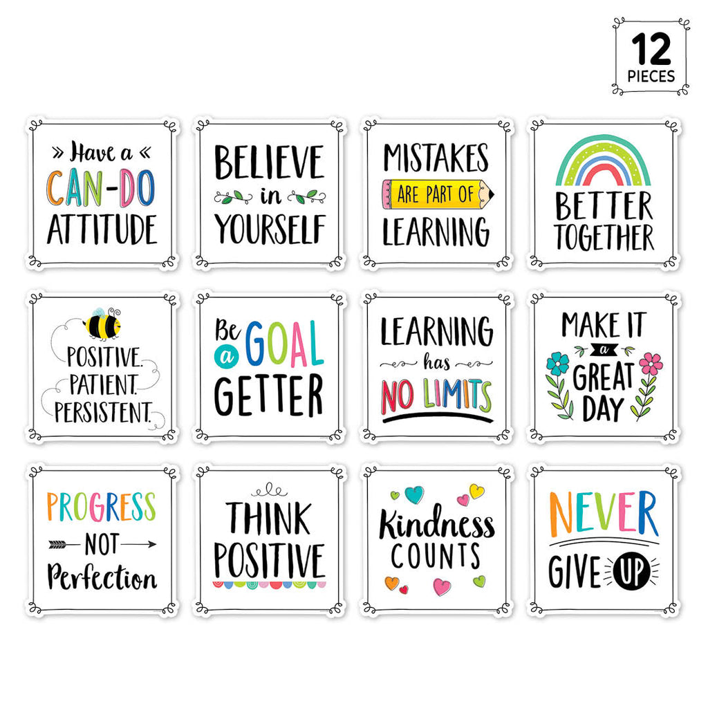Positive Mindset 10" Designer Cut-Outs