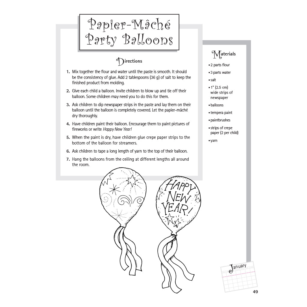 Papier-Mache Party Balloons Activity