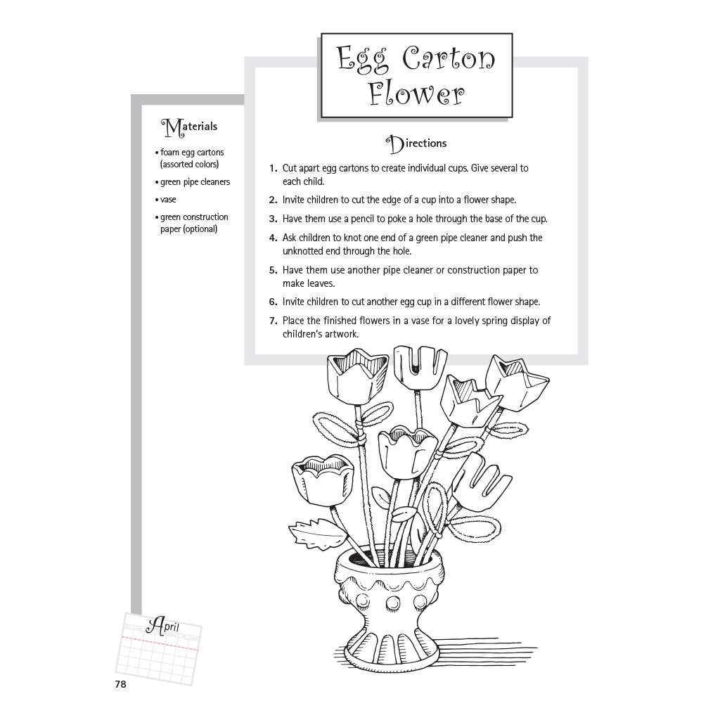 Egg Carton Flower Activity