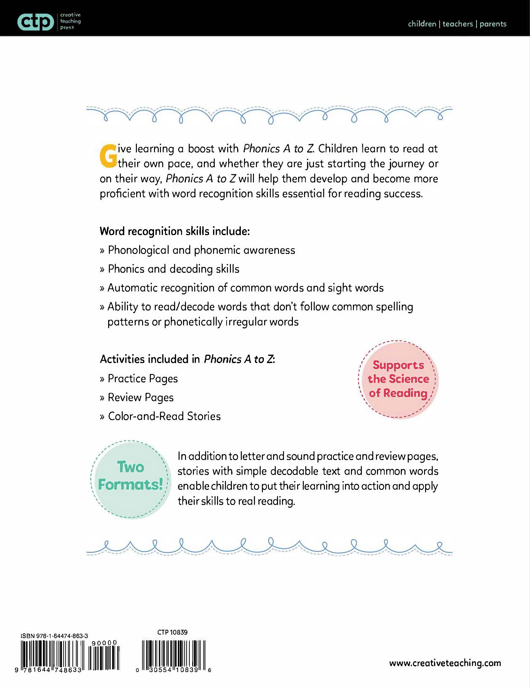 Phonics A to Z – Creative Teaching Press