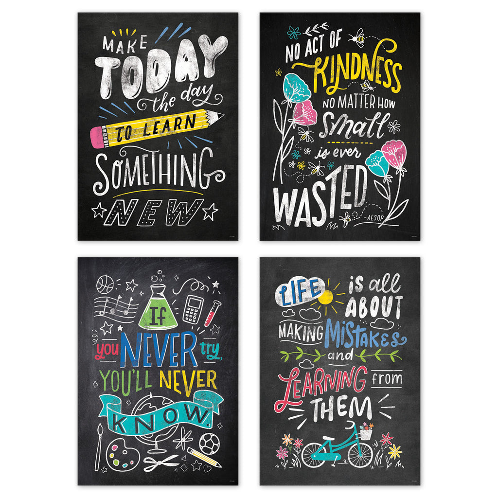 Chalk It Up! Colorful Inspiration Inspire U 4-Poster Convenience Pack