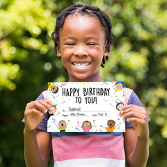 Stick Kids Happy Birthday Awards