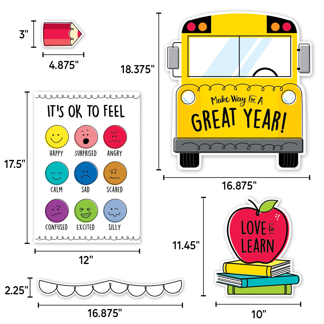 Core Decor Ready for School Bulletin Board