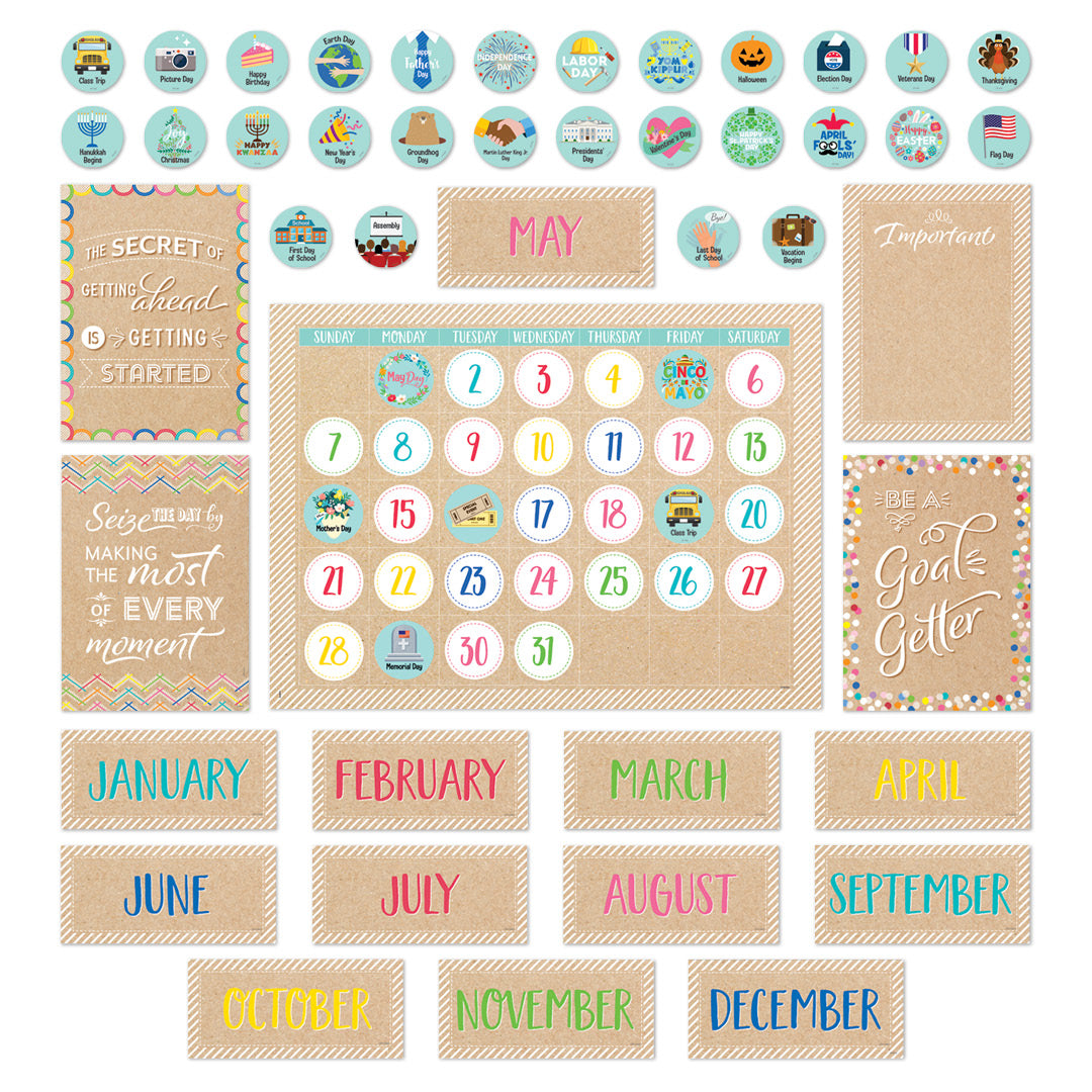 Krafty Pop Calendar Set Bulletin Board
