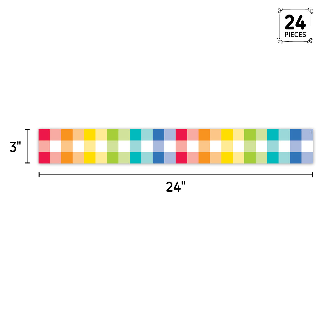 Core Decor Rainbow Buffalo Check EZ Border