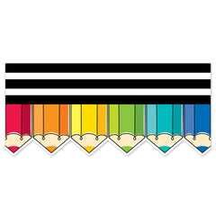 Core Decor Colorful Doodle Pencils EZ Border