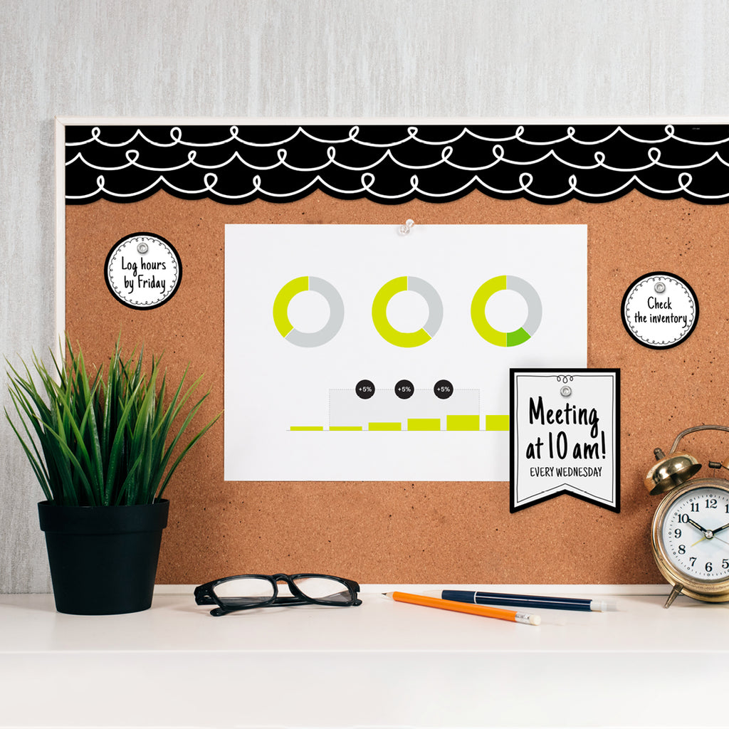 Moving Loop Boader Core Decor Loop-de-Loop on Black EZ Border – Creative Teaching Press