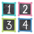Chalk It Up! Colorful Chalk Calendar Days