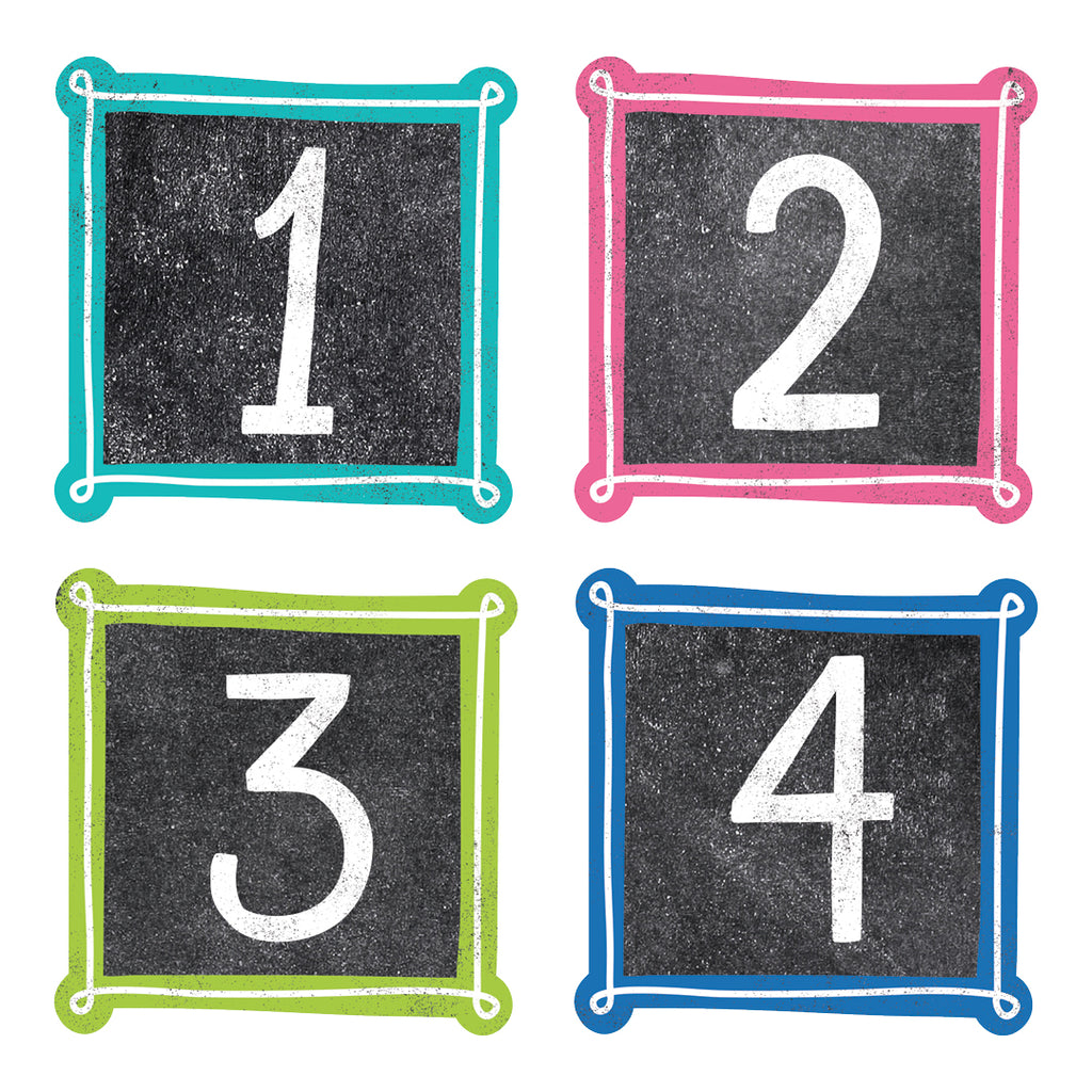 Chalk It Up! Colorful Chalk Calendar Days