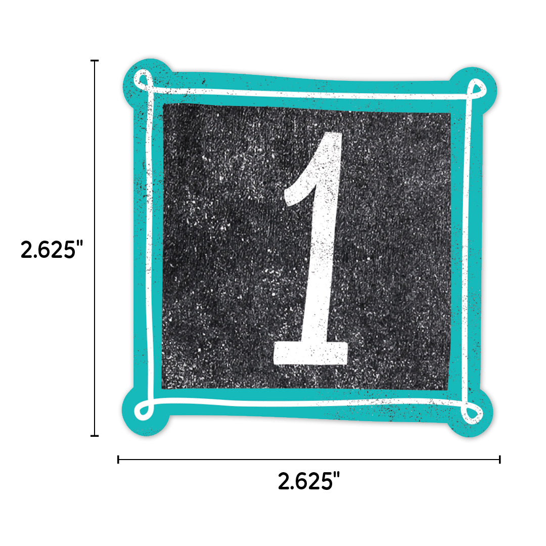 Chalk It Up! Colorful Chalk Calendar Days