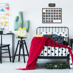 Chalk It Up! Colorful Chalk Calendar Days