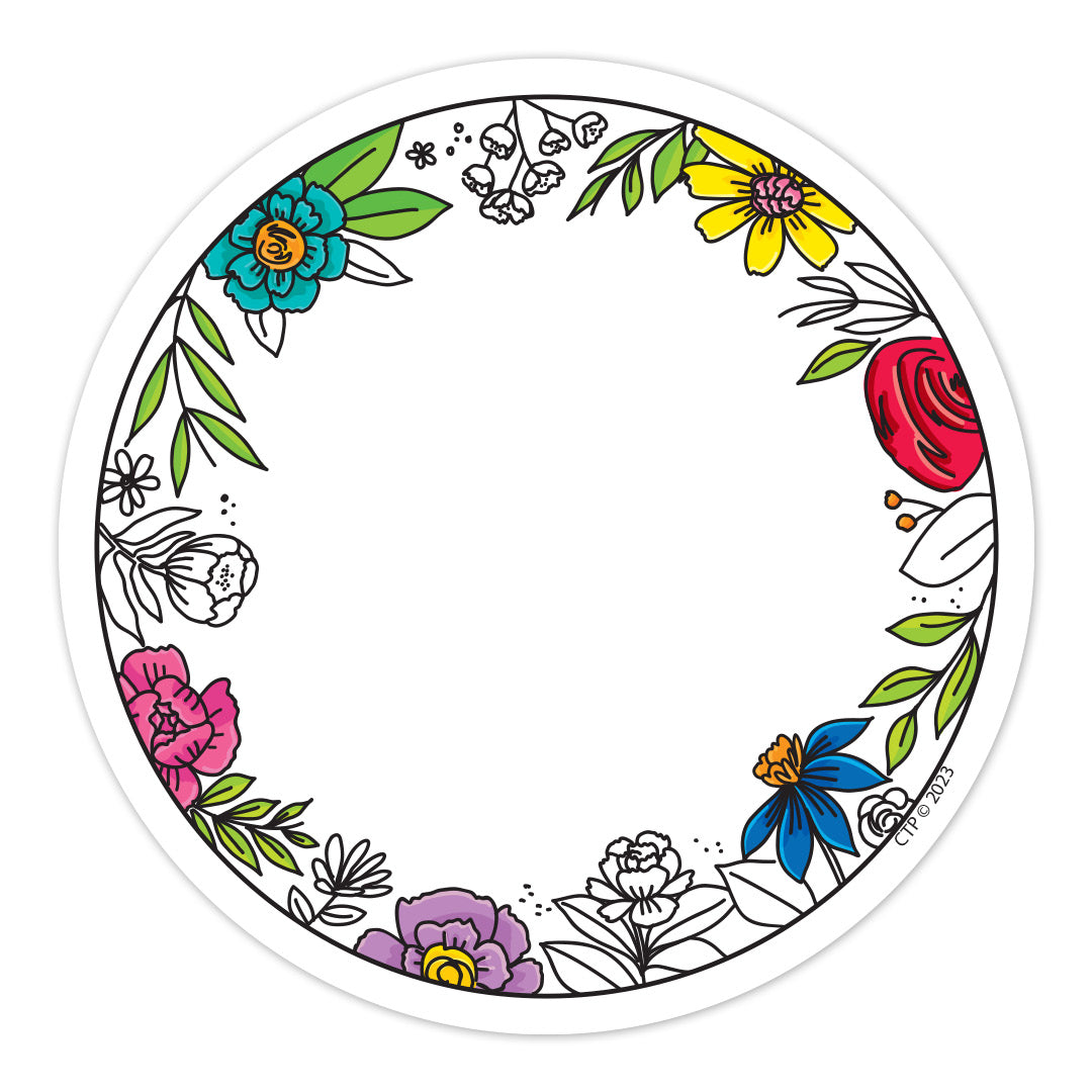 Bright Blooms 3" Designer Cut-Outs