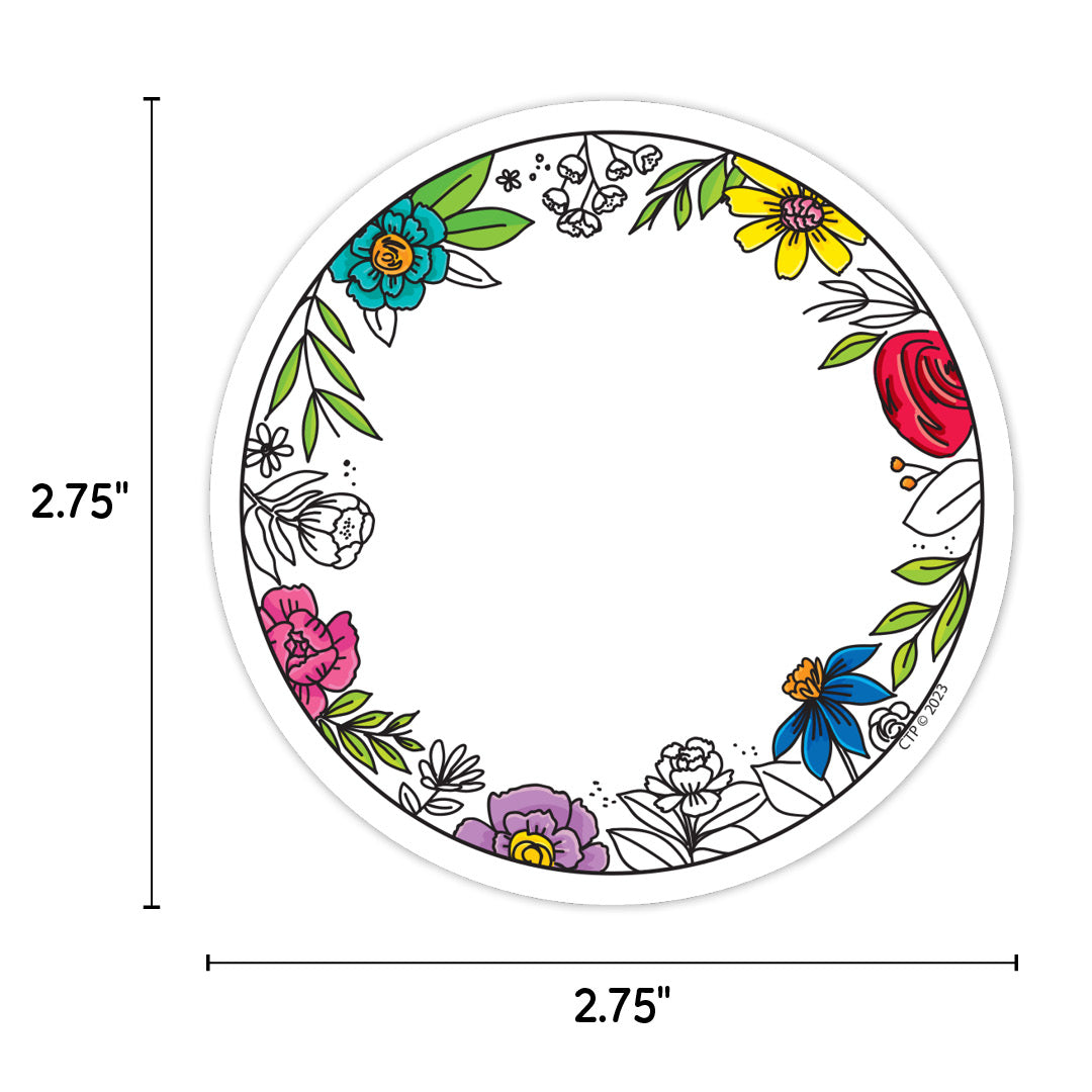 Bright Blooms 3" Designer Cut-Outs