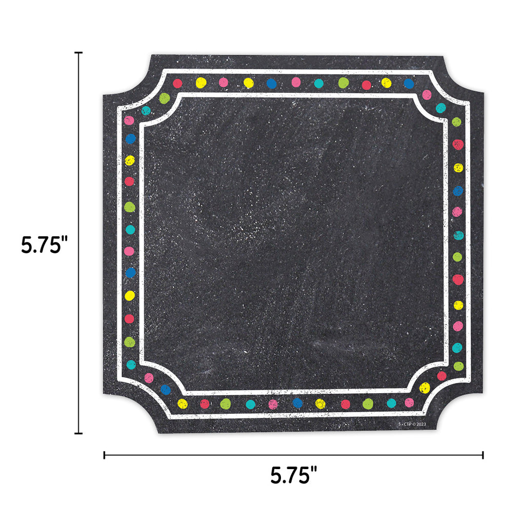 Chalk It Up! Colorful Chalk Cards 6" Designer Cut-Outs