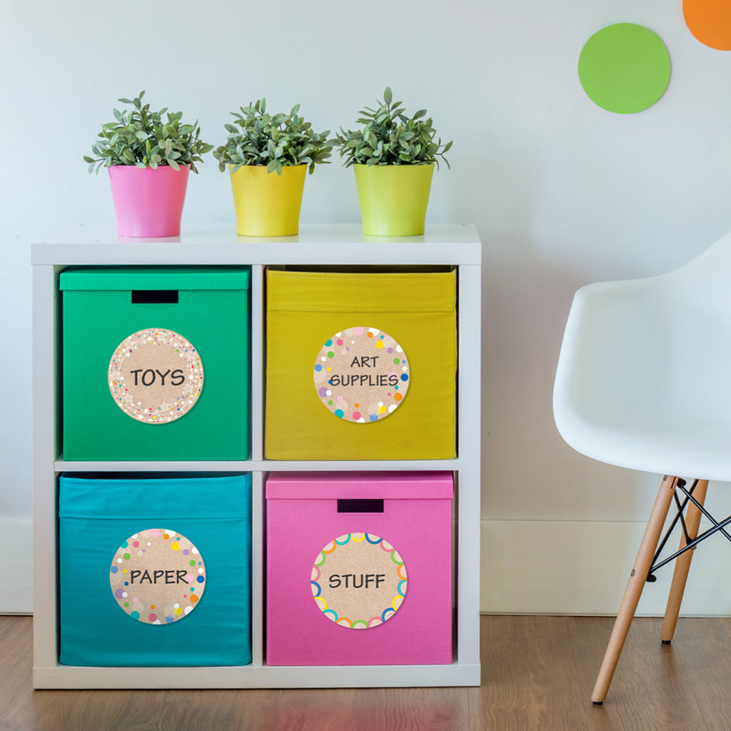Krafty Pop Colorful Kraft Cards 6" Designer Cut-Outs