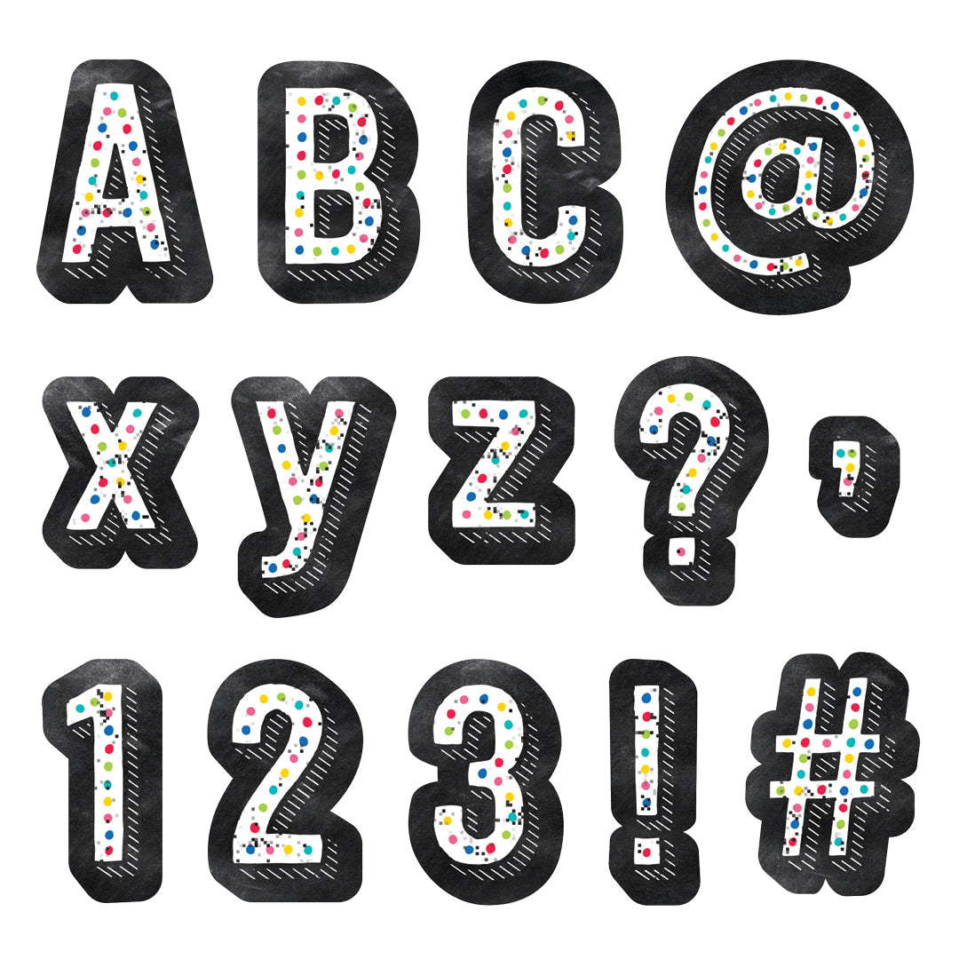 Chalk It Up! Colorful Chalk Designer Letters – Creative Teaching Press