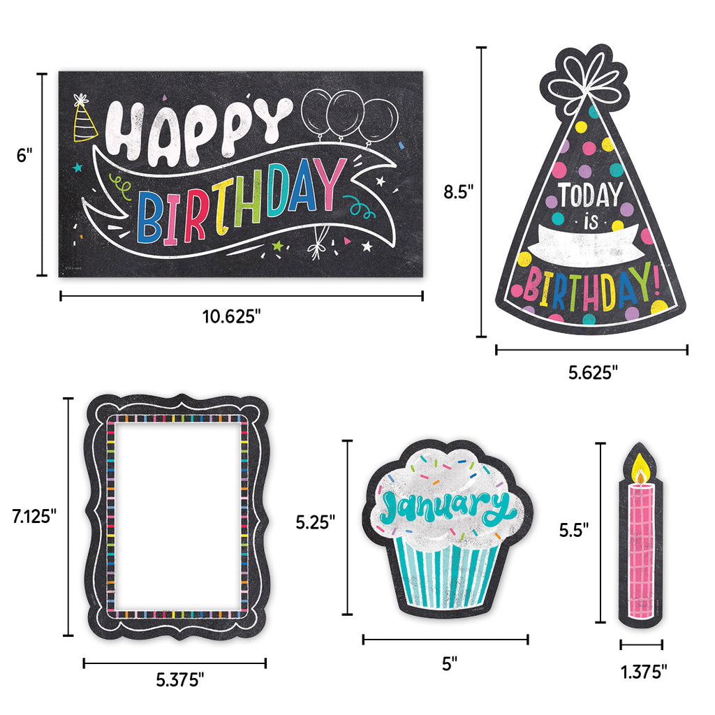 Chalk It Up! Happy Birthday Mini Bulletin Board 
