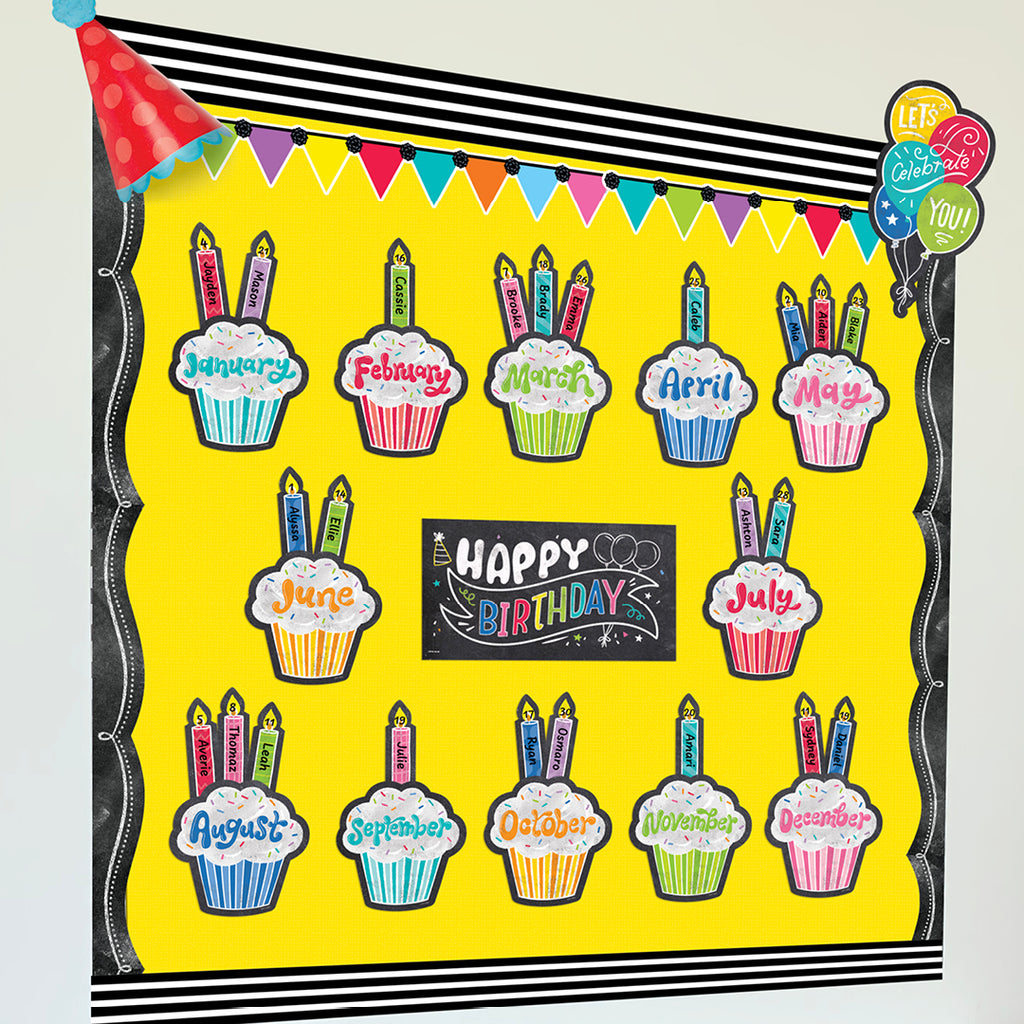 Chalk It Up! Happy Birthday Mini Bulletin Board 