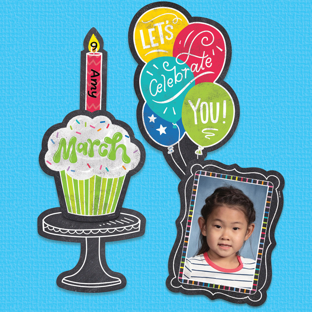 Chalk It Up! Happy Birthday Mini Bulletin Board 