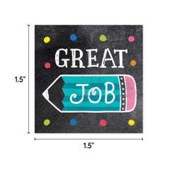 Chalk It Up! Colorful Chalk Reward Stickers