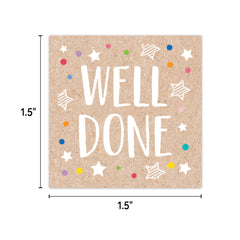 Krafty Pop Colorful Kraft Reward Stickers