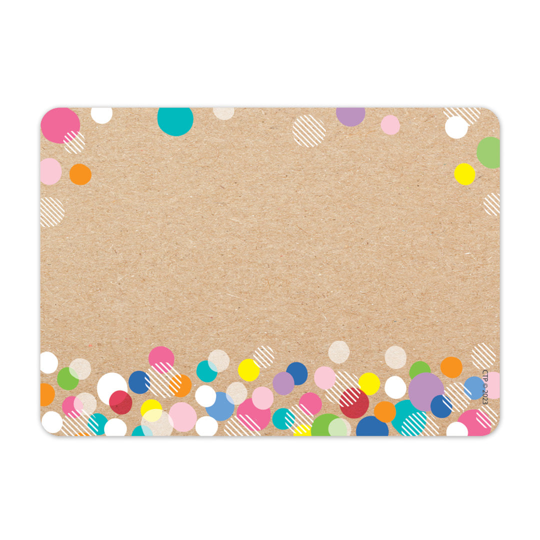 Krafty Pop Colorful Kraft Bubbles Labels