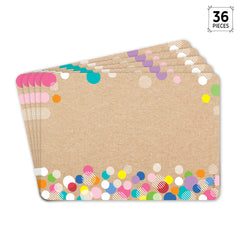 Krafty Pop Colorful Kraft Bubbles Labels