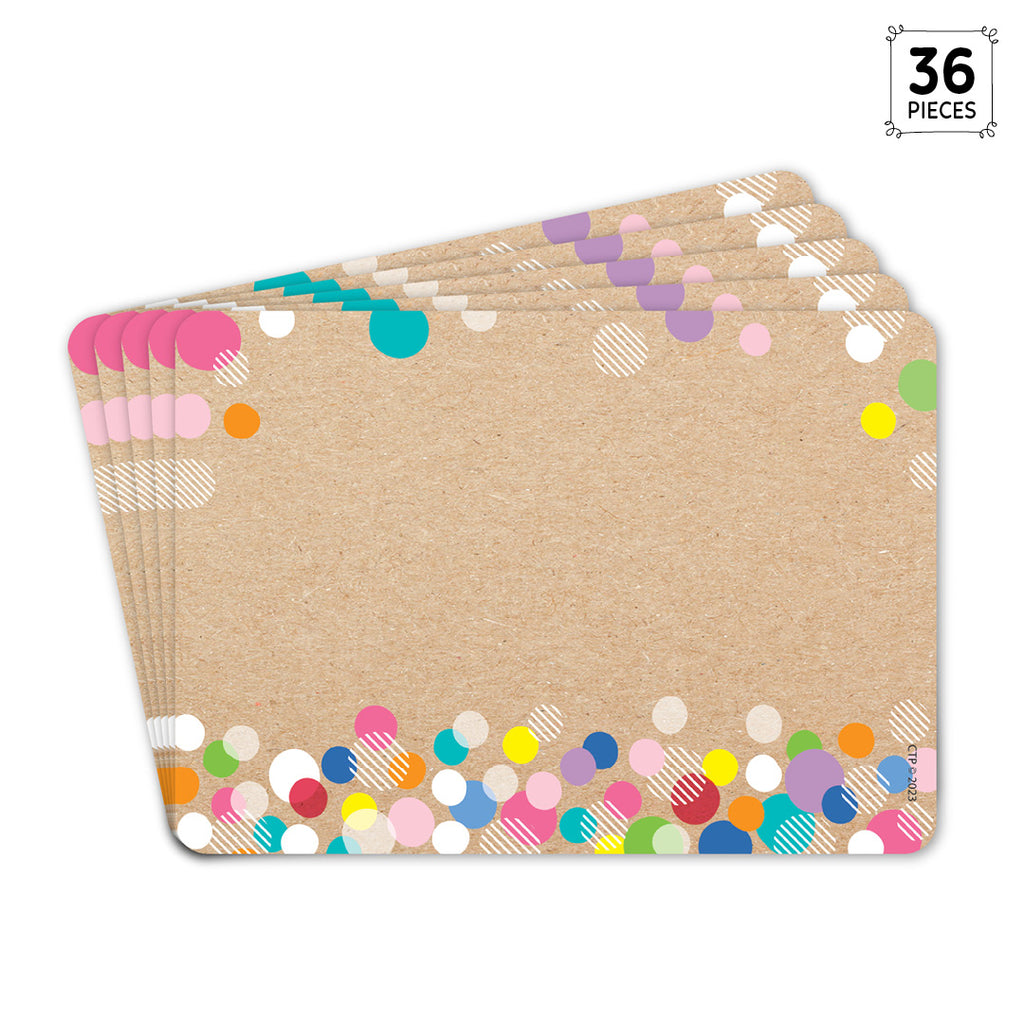 Krafty Pop Colorful Kraft Bubbles Labels