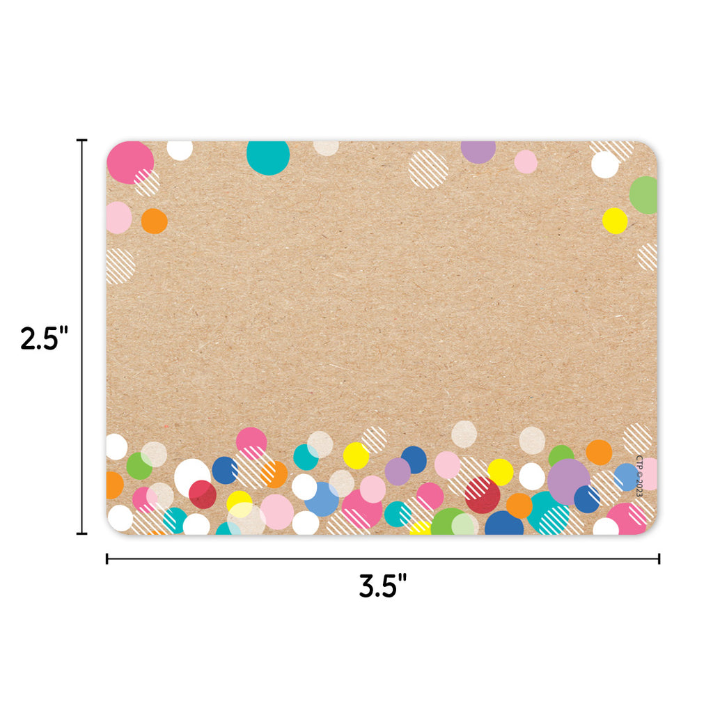 Krafty Pop Colorful Kraft Bubbles Labels