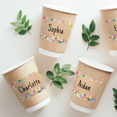 Krafty Pop Colorful Kraft Bubbles Labels