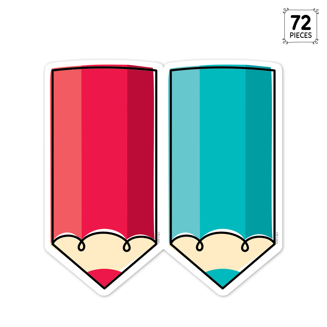 Core Decor Colorful Doodle Pencils 6" Designer Cut-Outs