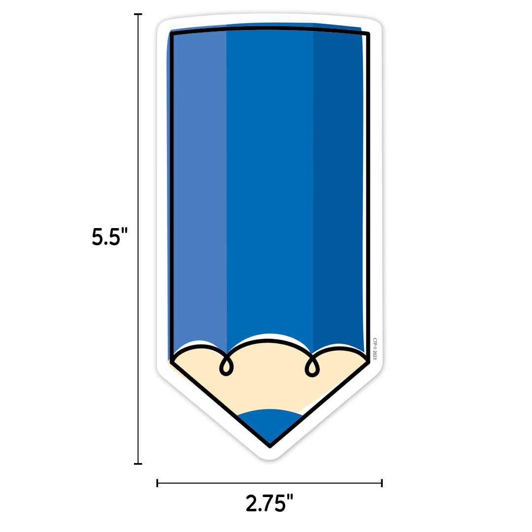 Core Decor Colorful Doodle Pencils 6" Designer Cut-Outs