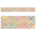 Krafty Pop Colorful Kraft Chevron EZ Border