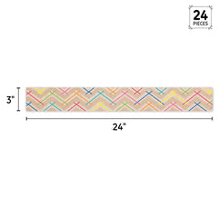 Krafty Pop Colorful Kraft Chevron EZ Border