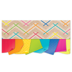 Krafty Pop Colorful Kraft Chevron EZ Border