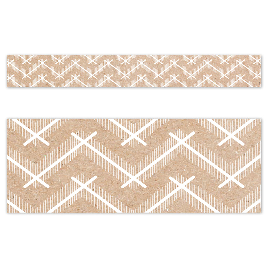 Krafty Pop Kraft Chevron EZ Border