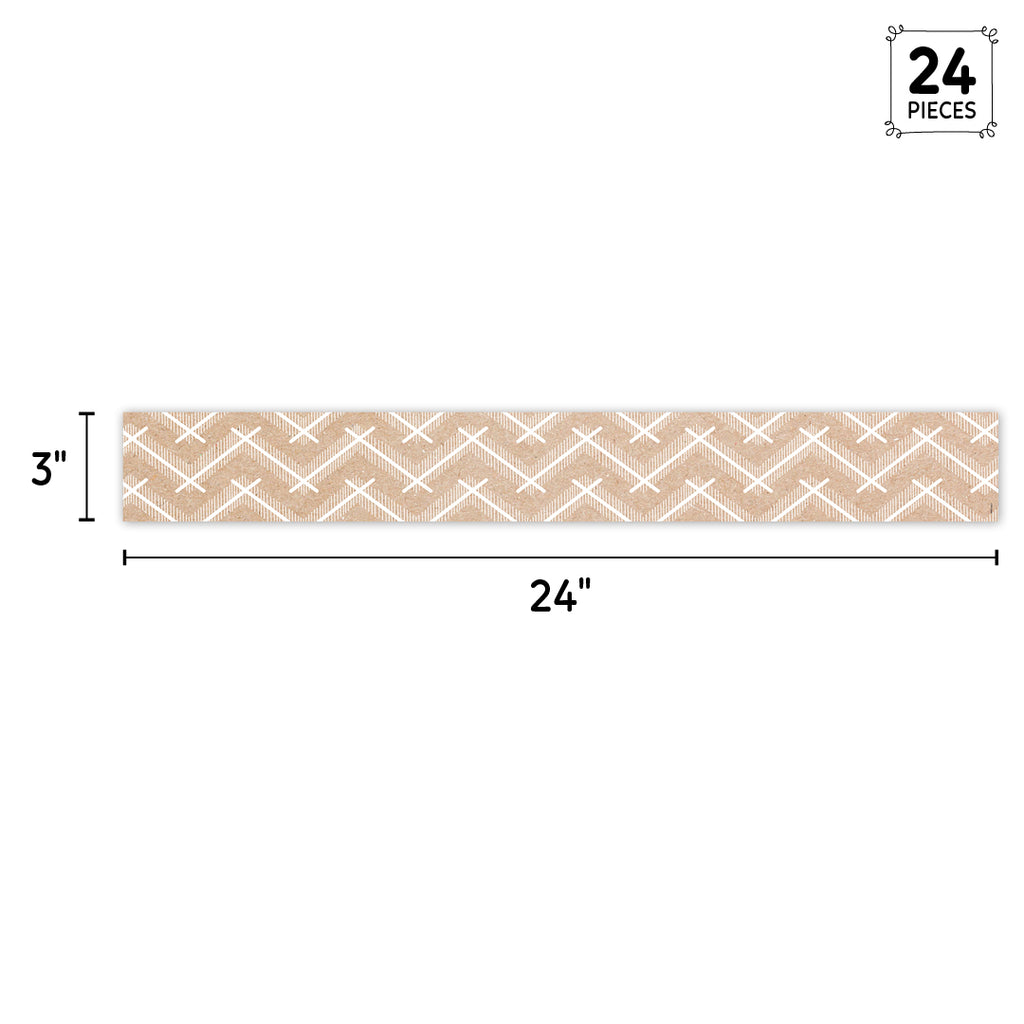 Krafty Pop Kraft Chevron EZ Border