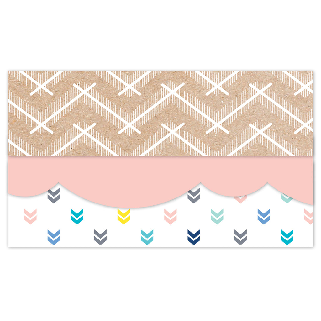 Krafty Pop Kraft Chevron EZ Border