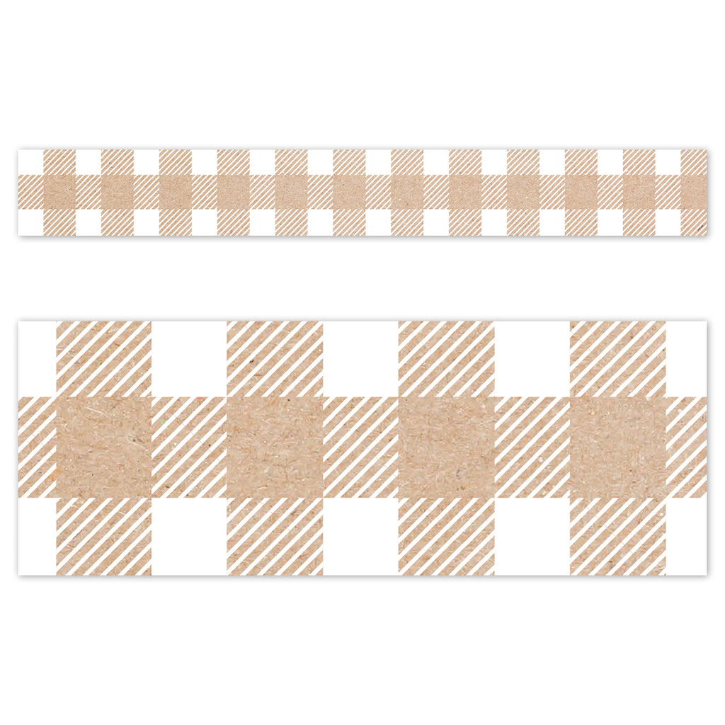 Krafty Pop Kraft Buffalo Check EZ Border