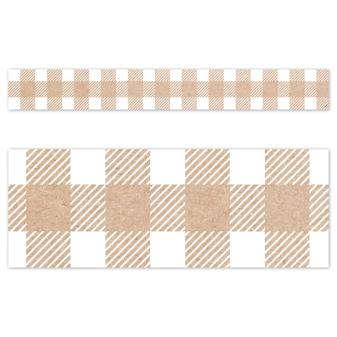 Krafty Pop Kraft Buffalo Check EZ Border