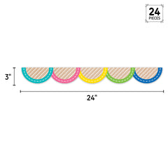 Krafty Pop Colorful Kraft Jumbo Scallops EZ Border