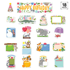 Jungle Friends Happy Birthday Mini Bulletin Board