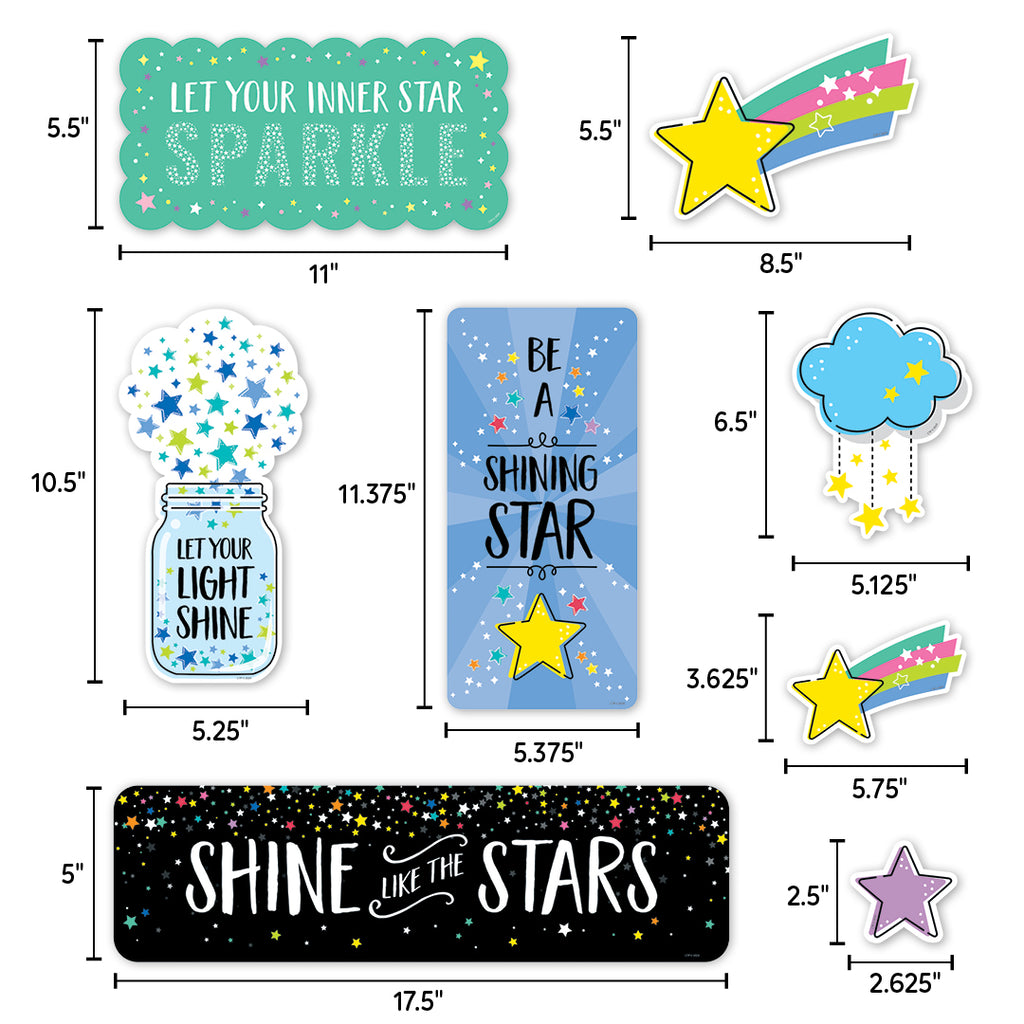 Star Bright Positive Thinking Mini Bulletin Board