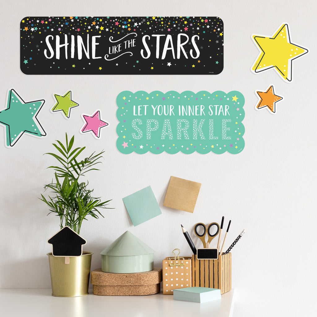 Star Bright Positive Thinking Mini Bulletin Board